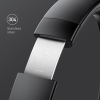 Baseus D02 Pro bezprzewodowe słuchawki Bluetooth słuchawki Stereo HIFI składany sportowy zestaw słuchawkowy z kablem Audio dla tabletu iphone 4